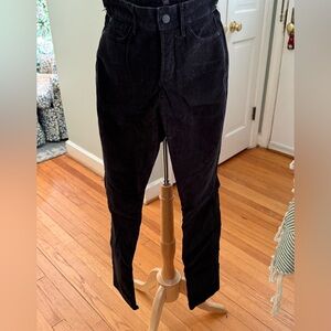 NYDJ Women’s Black Stretch Corduroy in Black- sz 2